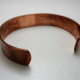 back view of Nelsonville copper star brick cuff bracelet