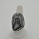 front view of Botswana agate sterling silver handmade ring